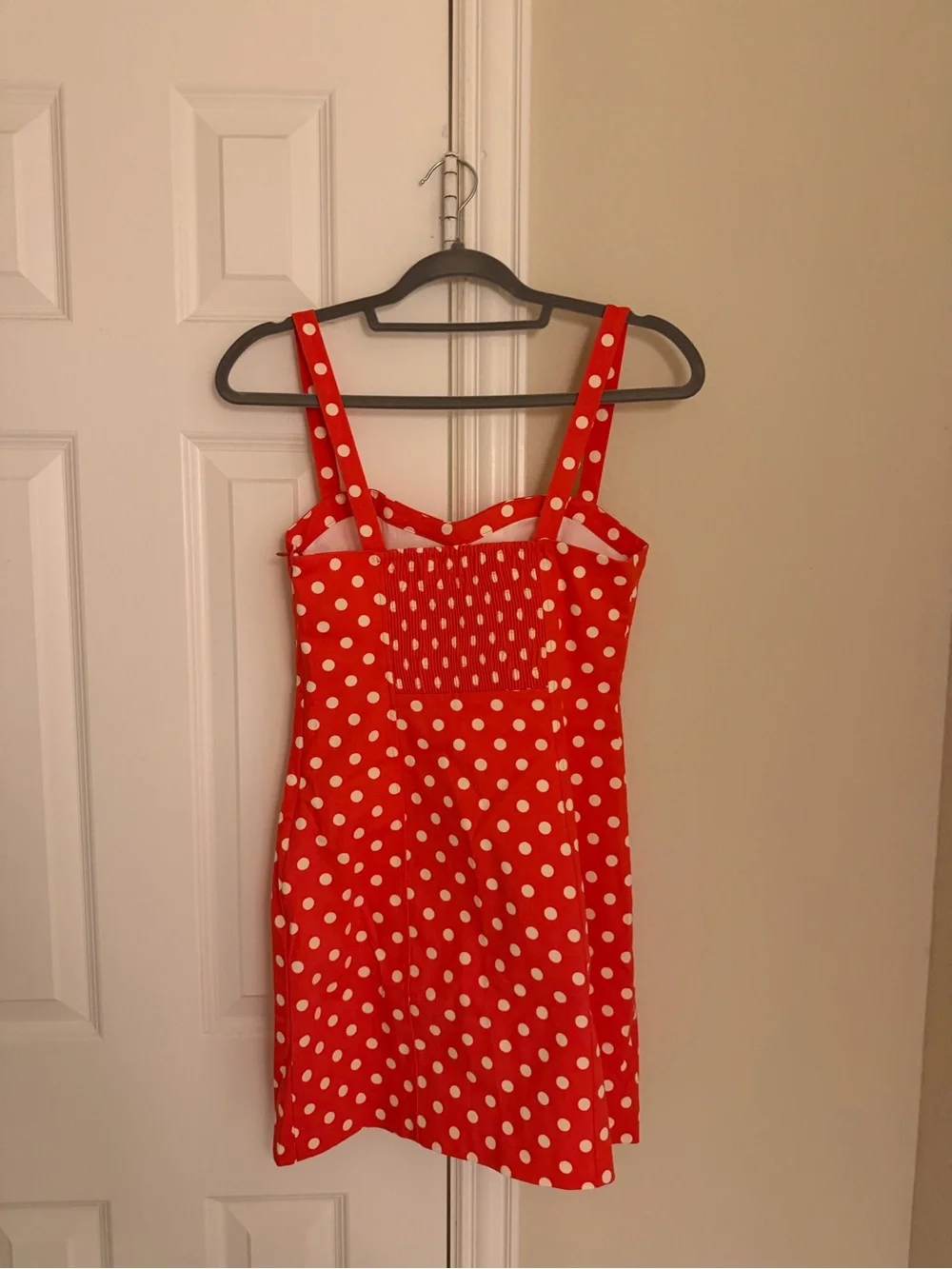 Anthropologie Maeve sweetheart polka dot mini dress NWT